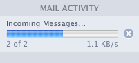 GMail IMAP downloading at 1.1 KB/s